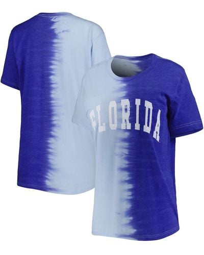 Gameday Couture Florida Gators Find Your Groove Split-dye T-shirt - Blue