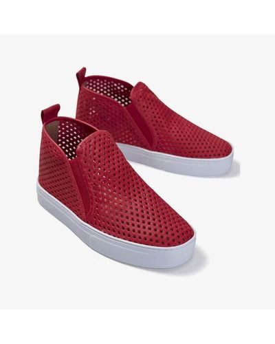 Jibs Mid Rise Sneaker Bootie - Red