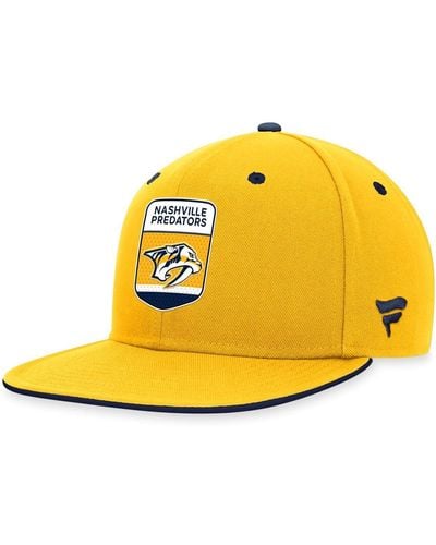 Fanatics Nashville Predators 2023 Nhl Draft Snapback Hat - Yellow