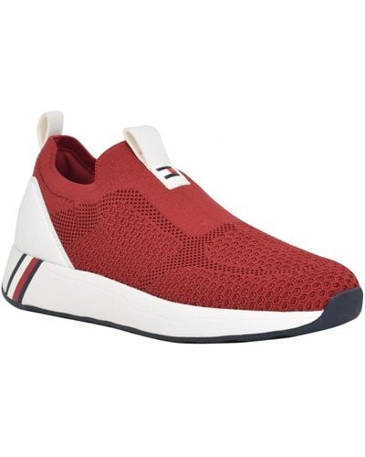 Tommy Hilfiger Aminaz Casual Slip-on Sneakers - Red