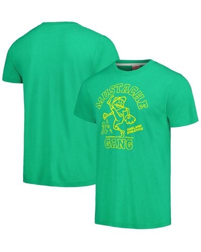 Homage Oakland Athletics Mustache Gang Tri-blend T-shirt - Green