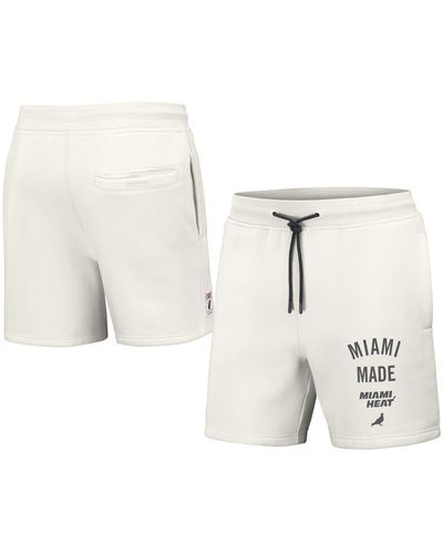 Staple Nba X Miami Heat Heavyweight Fleece Shorts - White