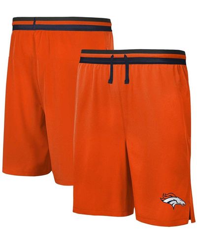 Outerstuff Men's Orange Denver Broncos Combine Authentic Field Play Full-Zip  Hoodie Sweatshirt