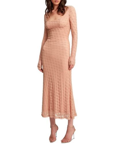 Bardot Adoni Lace Long-sleeve Midi Dress - Multicolor