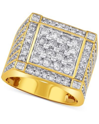 Macy's Diamond Cluster Ring (3 Ct. T.w. - Metallic