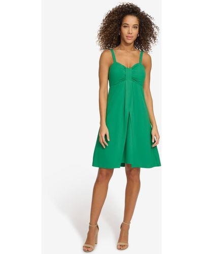 Kensie V-neck Sleeveless Sheath Dress - Green