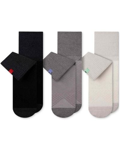 Pair of Thieves Hustle 3-pk. Moisture-wicking Cushioned Ankle Socks - White