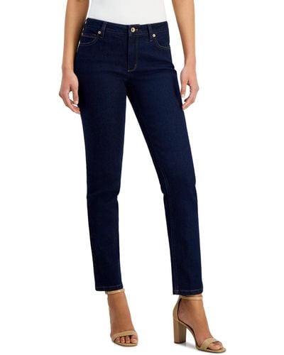 Anne Klein Straight-leg Jeans - Blue