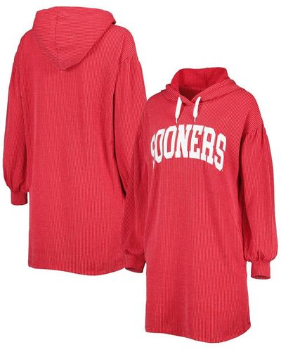 Gameday Couture Oklahoma Sooners Game Winner Vintage-like Wash Tri-blend Dress - Red