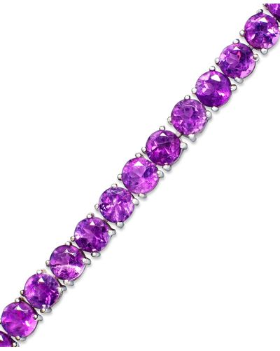 Macy's Sterling Silver Bracelet (14 Ct. T.w. - Purple