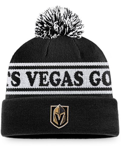 Fanatics Vegas Golden Knights Vintage-like Sport Resort Cuffed Knit Hat - Black