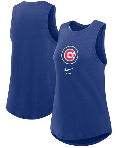 Nike Chicago Cubs Legacy Icon High Neck Fashion Tank Top - Blue