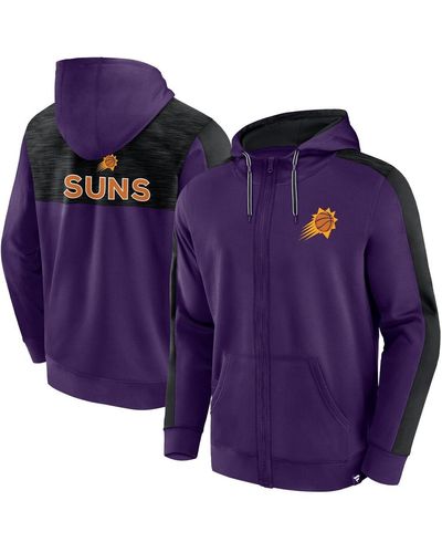 Fanatics Phoenix Suns Rainbow Shot Full-zip Hoodie - Purple