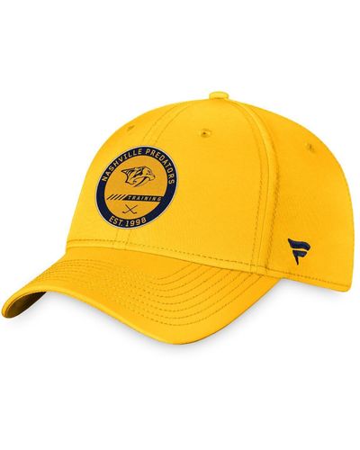 Fanatics Nashville Predators Authentic Pro Training Camp Flex Hat - Yellow