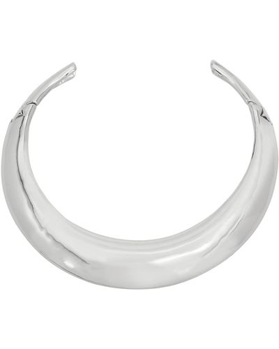 Robert Lee Morris Sculpted Hinged Collar Necklace - White