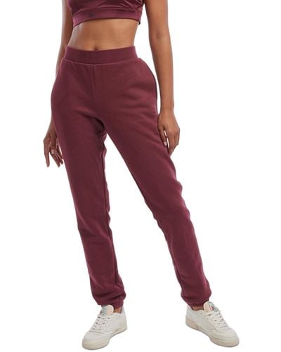 Reebok Lux Fleece Mid-rise Pull-on jogger Sweatpants - Red