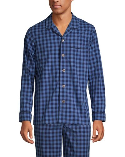 Lands' End Essential Pajama Shirt - Blue