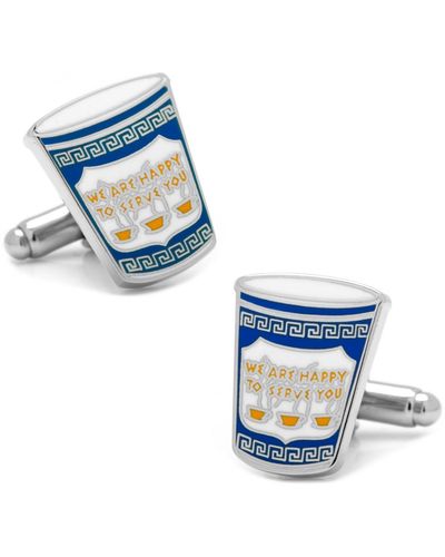 Cufflinks Inc. Greek Coffee Cufflinks - Blue
