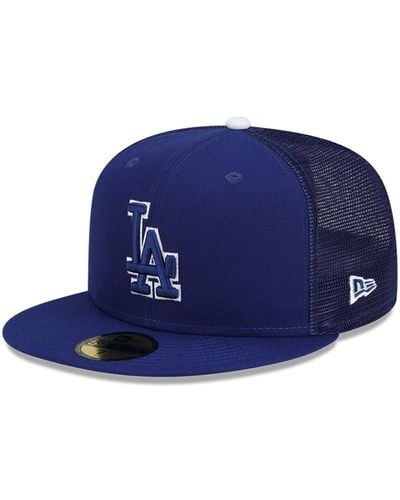 KTZ Los Angeles Dodgers 2022 Batting Practice 59fifty Fitted Hat - Blue