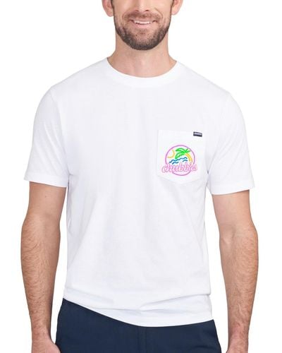 Chubbies The Neon Dream Relaxed-fit Logo Graphic Pocket T-shirt - White