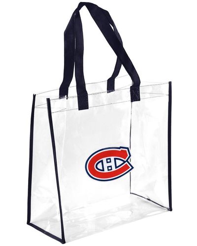 FOCO Montreal Canadiens Clear Tote Bag - Black