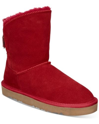 Style & Co. Teenyy Winter Booties - Red