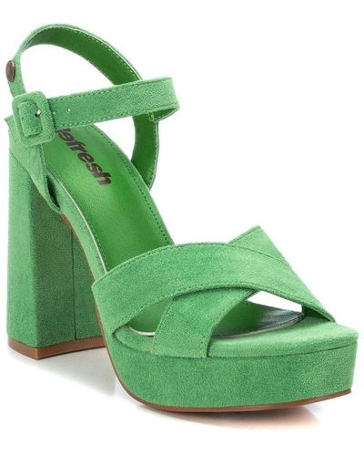 Xti Suede Dressy Sandals By - Green