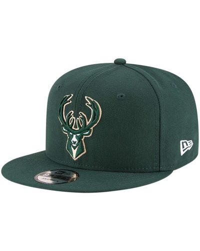 KTZ Milwaukee Bucks Official Team Color 9fifty Snapback Hat - Green