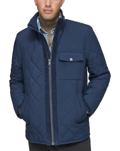 Marc New York Amberg Chain L Mini Quilt Jacket - Blue