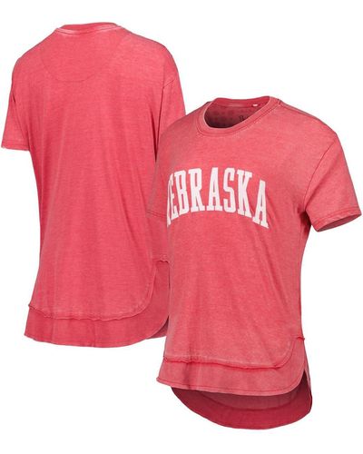 Pressbox Nebraska Huskers Arch Poncho T-shirt - Red