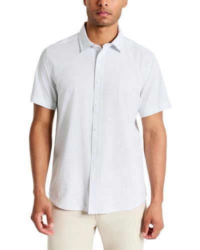 Kenneth Cole Short-sleeve Sport Shirt - White