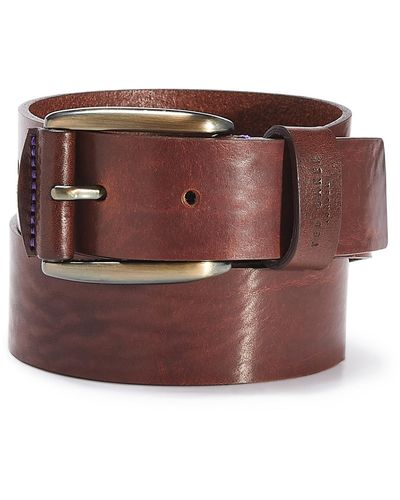 Ted Baker Textured Leather Jean Belt - Brown