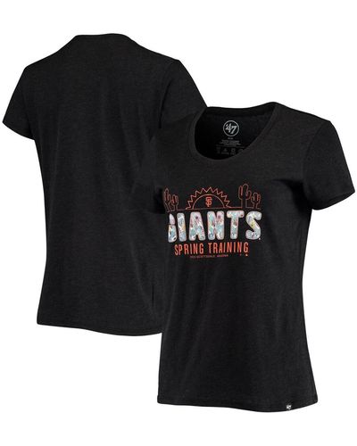 '47 San Francisco Giants Spring Training Floral Fill Club T-shirt - Black