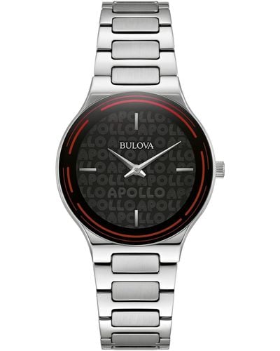 Bulova X Apollo Stainless Steel Bracelet Watch 32mm - Metallic