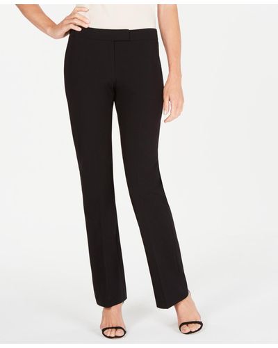 Anne Klein Bi-stretch Modern Dress Pants - Black