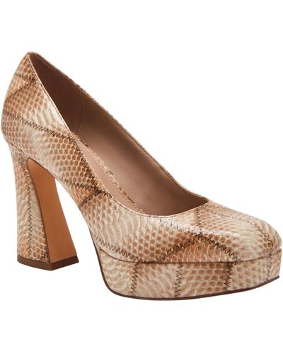 Katy Perry Square Architectural Heel Pumps - Brown