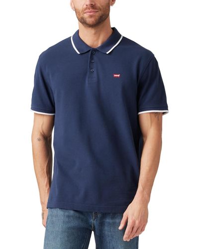 Levi's Housemark Regular Fit Short Sleeve Polo Shirt - Natural