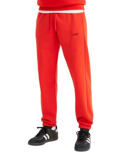 Levi's Relaxed Fit Active Fleece Sweatpants - Red