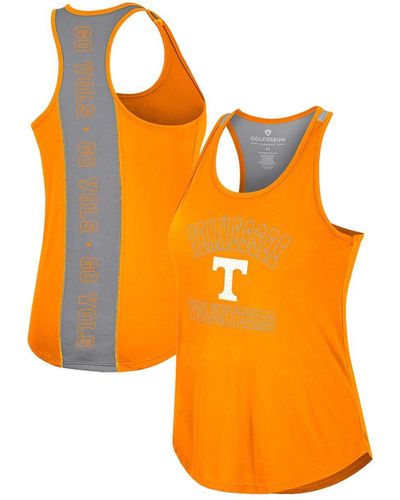 Colosseum Athletics Tennessee Tennessee Volunteers 10 Days Racerback Scoop Neck Tank Top - Orange