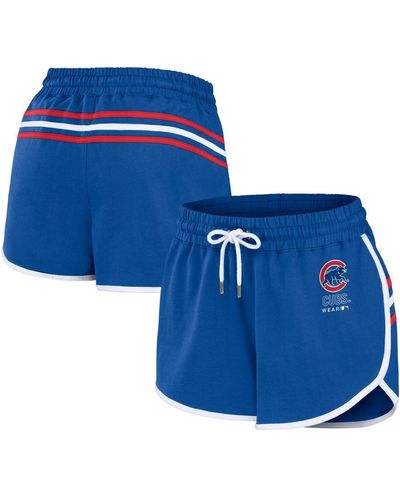 WEAR by Erin Andrews Chicago Cubs Logo Shorts - Blue
