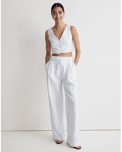 MW The Harlow Wide-leg Pant - White