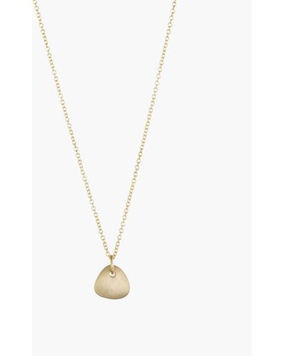 MW Dream Collectivetm 14k Gold Small Ingot Pendant Necklace - White