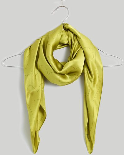 MW Silk Oversized Bandana - Yellow