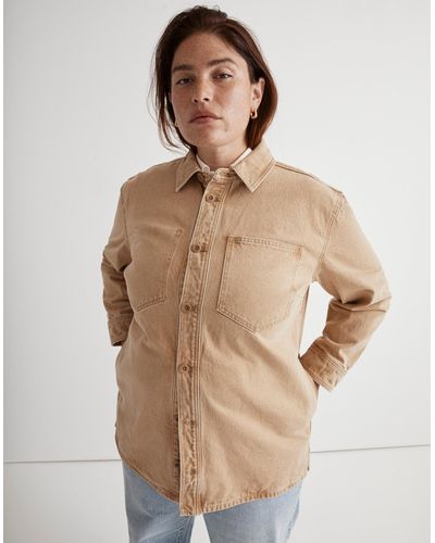 MW Plus Denim Shirt-jacket: Botanical Yarn-dye Edition - Natural