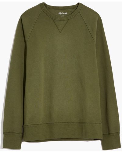MW Garment-dyed Crewneck Sweatshirt - Green