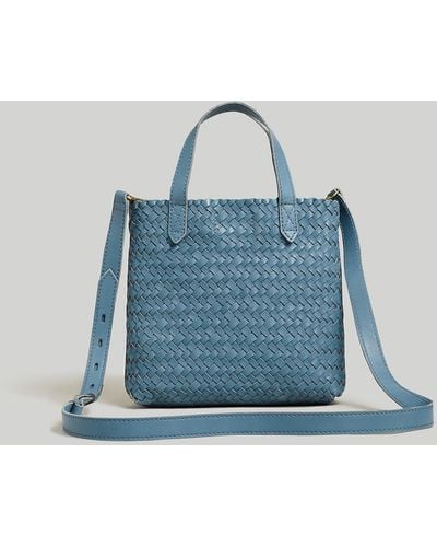 MW The Small Transport Crossbody: Woven Leather Edition - Blue