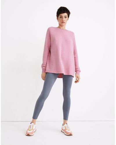 MW L Airyterry Overdyed Oversized Sweatshirt - Pink