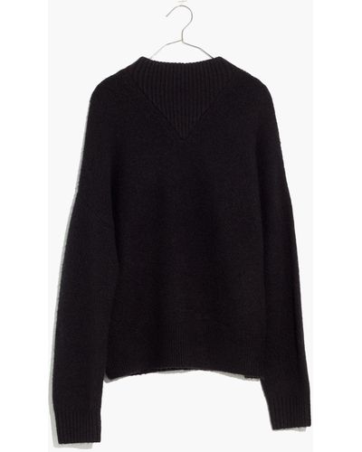 MW Plus Dillon Mockneck Pullover Sweater - Black