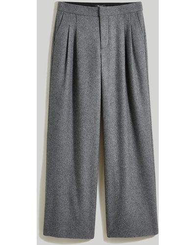 MW The Harlow Low-slung Wide-leg Pant - Gray