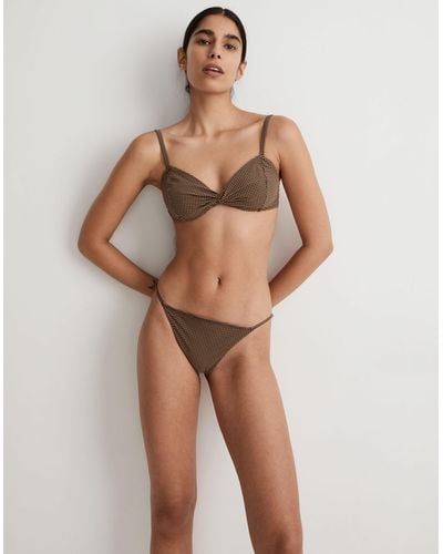 MW Adjustable String Bikini Bottom - Brown